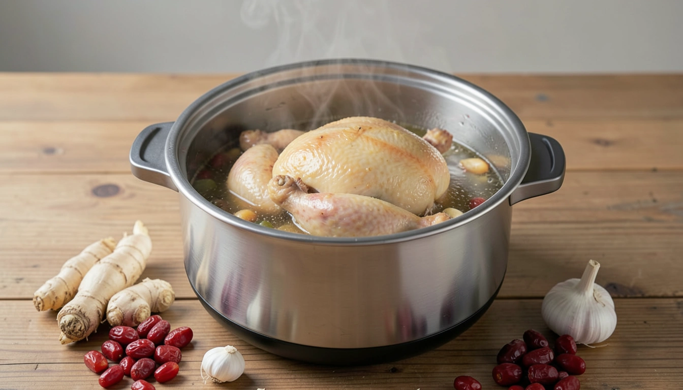 성공적인 압력밥솥 닭백숙 끓이는법: 재료 손질부터 황금 시간까지