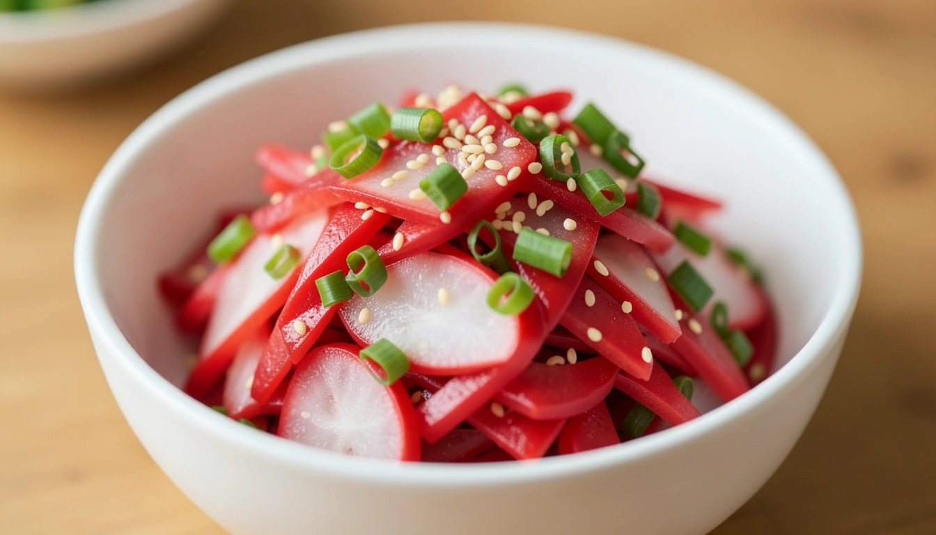 아삭함은 기본! 새콤달콤 무생채 황금 레시피와 핵심 비법